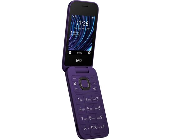 Мобільний телефон HMD 2660 4G Flip DS Violet, зображення 3 Мобільний телефон HMD 2660 4G Flip DS Violet, зображення 3