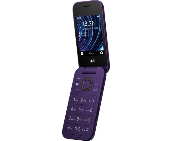 Мобільний телефон HMD 2660 4G Flip DS Violet, зображення 4 Мобільний телефон HMD 2660 4G Flip DS Violet, зображення 4