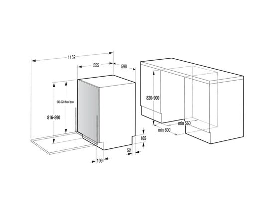 Посудомийна машина Gorenje GV643E61, зображення 6 Посудомийна машина Gorenje GV643E61, зображення 6