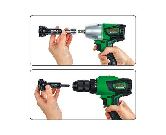 Набор инструментов Toptul для чистки колесных ступиц 14шт. (JGAS1401), изображение 2 Набор инструментов Toptul для чистки колесных ступиц 14шт. (JGAS1401), изображение 2