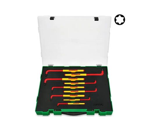 Ключ Toptul TORX диэлектрическый VDE 9 шт. T10-T50 (GZC0911)