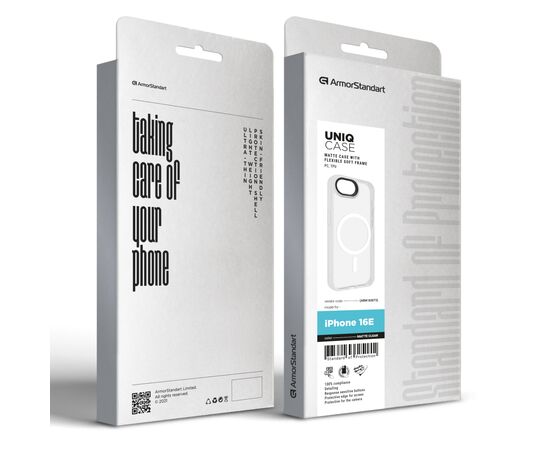 Чохол до мобільного телефона Armorstandart Uniq MagSafe Apple iPhone 16e Matte Clear (ARM83873), зображення 3