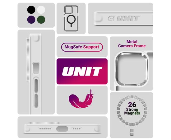 Чохол до мобільного телефона Armorstandart Unit MagSafe Apple iPhone 16e Matte Clear (ARM83877), зображення 6