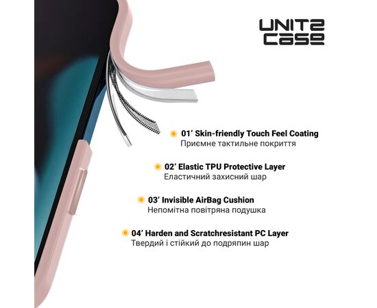 Чехол для мобильного телефона Armorstandart UNIT2 Apple iPhone 16e Pale Pink (ARM83853), изображение 3