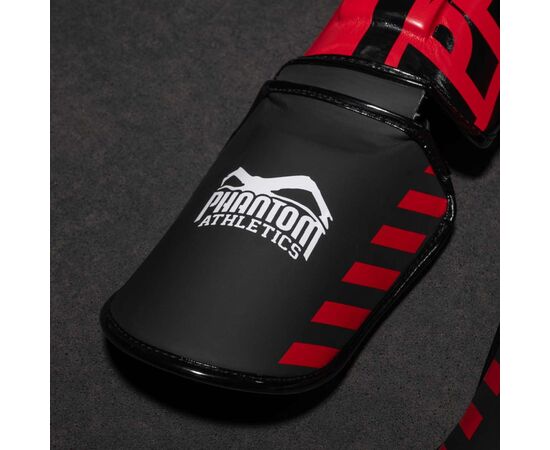 Защита голени и стопы Phantom Apex Striking Red S/M (PHSG2730-SM), изображение 6 Защита голени и стопы Phantom Apex Striking Red S/M (PHSG2730-SM), изображение 6