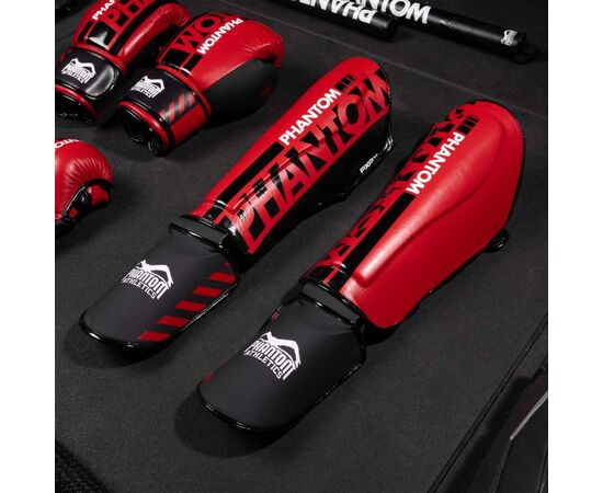 Защита голени и стопы Phantom Apex Striking Red S/M (PHSG2730-SM), изображение 7 Защита голени и стопы Phantom Apex Striking Red S/M (PHSG2730-SM), изображение 7