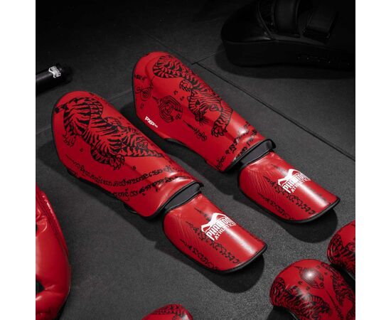Защита голени и стопы Phantom Muay Thai Red S/M (PHSG2678-SM), изображение 6
