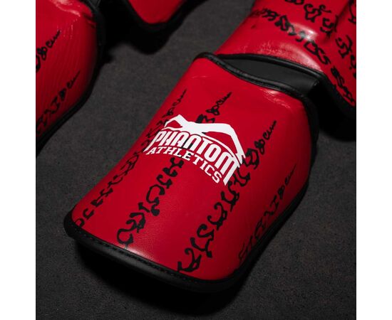 Защита голени и стопы Phantom Muay Thai Red S/M (PHSG2678-SM), изображение 7