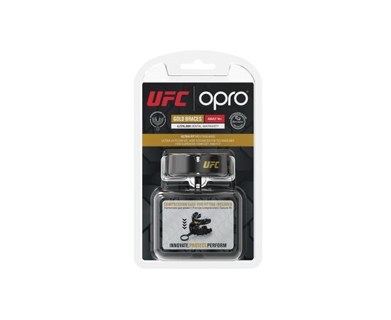 Капа Opro Gold Braces під брекети Blackl/Silver (102518001) (UFC_Gold_Braces_Bl/Silver), изображение 10
