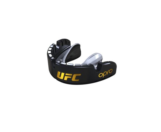 Капа Opro Gold Braces під брекети Blackl/Silver (102518001) (UFC_Gold_Braces_Bl/Silver), изображение 2