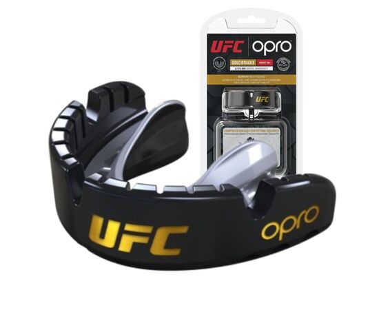 Капа Opro Gold Braces під брекети Blackl/Silver (102518001) (UFC_Gold_Braces_Bl/Silver)