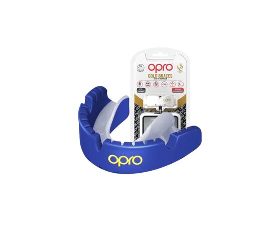 Капа Opro Gold Braces під брекети Dark Bluel/Pearl (102506002) (Gold_Braces_Blue/Pearl)