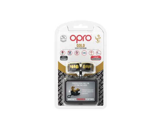 Капа Opro Gold Grillz Black/Gold (102504012) (Gold_Grillz_Bl/Gold), зображення 4 Капа Opro Gold Grillz Black/Gold (102504012) (Gold_Grillz_Bl/Gold), зображення 4
