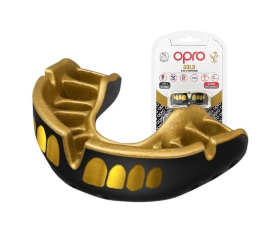 Капа Opro Gold Grillz Black/Gold (102504012) (Gold_Grillz_Bl/Gold)