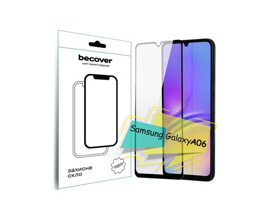 Скло захисне BeCover Samsung Galaxy A06 SM-A065 Black (713240)