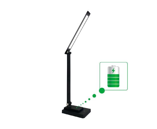 Настільна лампа Євросвітло LED акумуляторна Ridy-10-2-PWR 10 Вт чорна