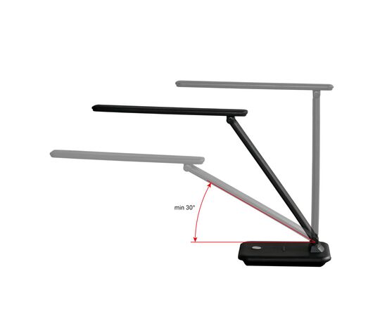 Настольная лампа Євросвітло Ridy-095 9,5Вт чорна, изображение 8 Настольная лампа Євросвітло Ridy-095 9,5Вт чорна, изображение 8