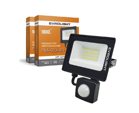 Прожектор EVROLIGHT FM-01D-20 20W 6400К