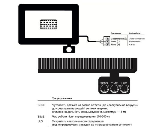 Прожектор EVROLIGHT FM-01D-50 50W 6400К, изображение 6 Прожектор EVROLIGHT FM-01D-50 50W 6400К, изображение 6