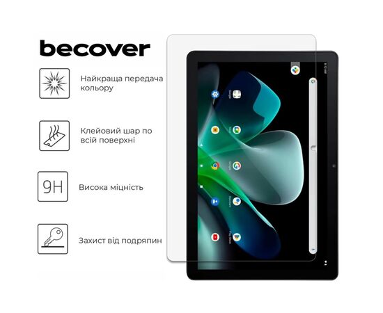 Стекло защитное BeCover Acer ICONIA M10-11 10.1'''' (713126), изображение 3 Стекло защитное BeCover Acer ICONIA M10-11 10.1'''' (713126), изображение 3