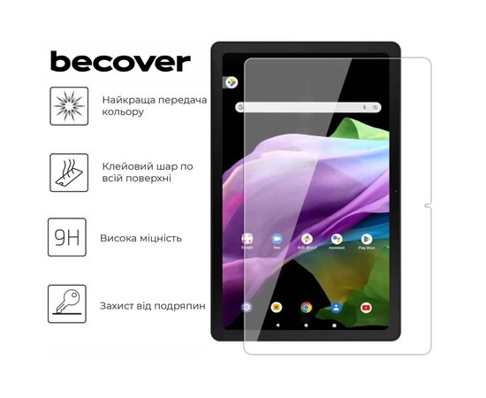 Стекло защитное BeCover Acer ICONIA P10-21Q 10.4" (713127), изображение 3 Стекло защитное BeCover Acer ICONIA P10-21Q 10.4" (713127), изображение 3