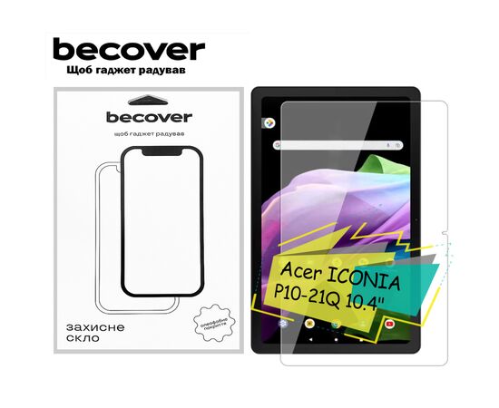 Стекло защитное BeCover Acer ICONIA P10-21Q 10.4" (713127)