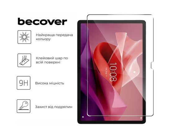 Стекло защитное BeCover Lenovo Yoga Tab Plus 12.7" (713129), изображение 3 Стекло защитное BeCover Lenovo Yoga Tab Plus 12.7" (713129), изображение 3