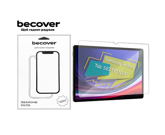 Стекло защитное BeCover Samsung Galaxy Tab S10 FE (SM-X520/SM-X526) 10.9" (713256)