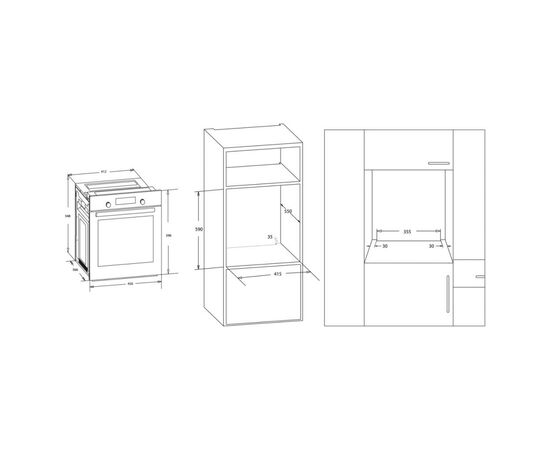 Духовой шкаф Freggia OESF45W, изображение 4 Духовой шкаф Freggia OESF45W, изображение 4