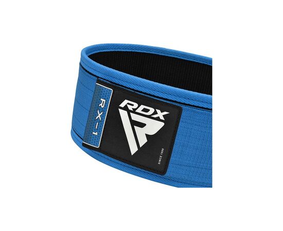 Атлетический пояс RDX RX1 Weight Lifting Belt Blue XL (WBS-RX1U-XL), изображение 4 Атлетический пояс RDX RX1 Weight Lifting Belt Blue XL (WBS-RX1U-XL), изображение 4