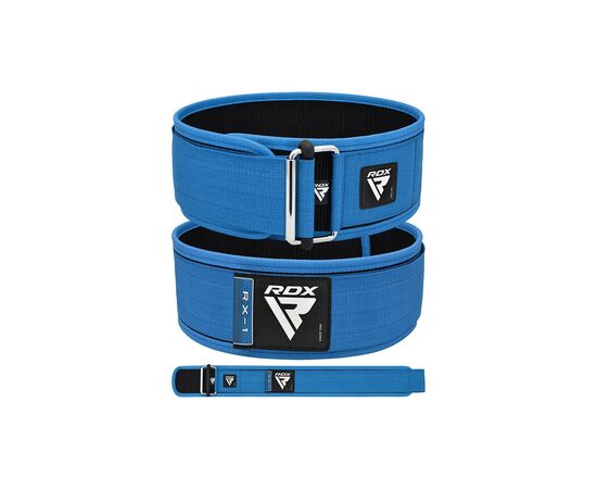 Атлетический пояс RDX RX1 Weight Lifting Belt Blue XL (WBS-RX1U-XL), изображение 5 Атлетический пояс RDX RX1 Weight Lifting Belt Blue XL (WBS-RX1U-XL), изображение 5