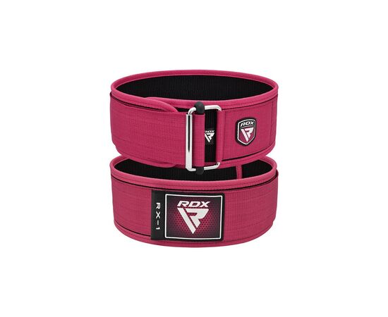 Атлетический пояс RDX RX1 Weight Lifting Belt Pink XS (WBS-RX1P-XS), изображение 2 Атлетический пояс RDX RX1 Weight Lifting Belt Pink XS (WBS-RX1P-XS), изображение 2