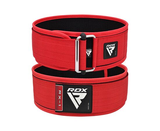 Атлетический пояс RDX RX1 Weight Lifting Belt Red L (WBS-RX1R-L), изображение 2 Атлетический пояс RDX RX1 Weight Lifting Belt Red L (WBS-RX1R-L), изображение 2