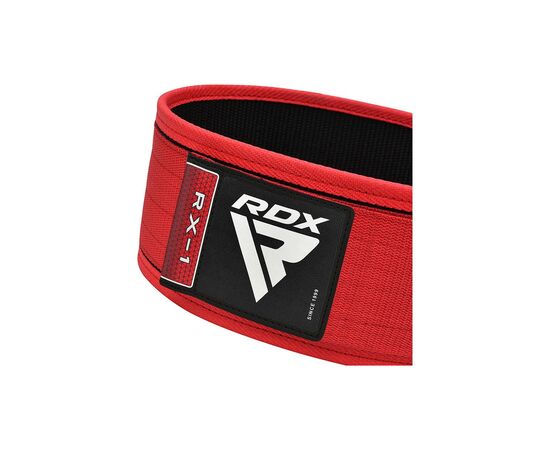 Атлетический пояс RDX RX1 Weight Lifting Belt Red L (WBS-RX1R-L), изображение 4 Атлетический пояс RDX RX1 Weight Lifting Belt Red L (WBS-RX1R-L), изображение 4