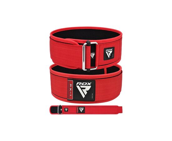 Атлетический пояс RDX RX1 Weight Lifting Belt Red XL (WBS-RX1R-XL), изображение 5 Атлетический пояс RDX RX1 Weight Lifting Belt Red XL (WBS-RX1R-XL), изображение 5