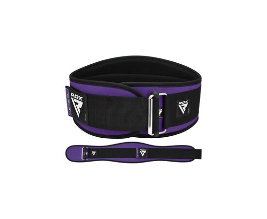 Атлетический пояс RDX RX3 EVA Curve неопреновий Purpel S (WBE-RX3PR-S), изображение 5 Атлетический пояс RDX RX3 EVA Curve неопреновий Purpel S (WBE-RX3PR-S), изображение 5