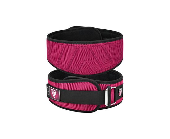 Атлетический пояс RDX RX4 EVA Curve неопреновий Pink XS (WBE-RX4P-XS), изображение 4 Атлетический пояс RDX RX4 EVA Curve неопреновий Pink XS (WBE-RX4P-XS), изображение 4