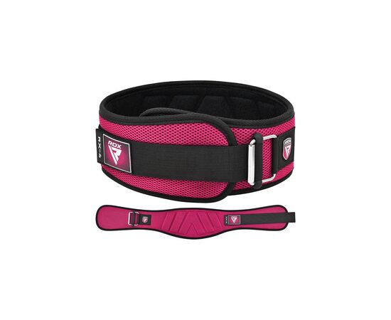 Атлетический пояс RDX RX4 EVA Curve неопреновий Pink XS (WBE-RX4P-XS)