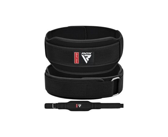 Атлетический пояс RDX RX5 Double Belt неопреновий Black S (WBD-RX5B-S), изображение 8