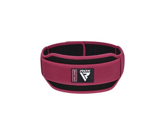 Атлетический пояс RDX RX5 Double Belt неопреновий Pink S (WBD-RX5P-S), изображение 4 Атлетический пояс RDX RX5 Double Belt неопреновий Pink S (WBD-RX5P-S), изображение 4