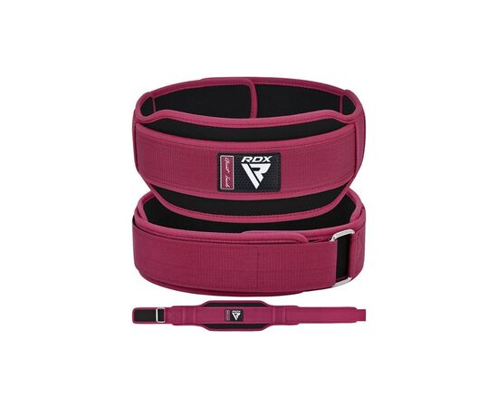 Атлетический пояс RDX RX5 Double Belt неопреновий Pink S (WBD-RX5P-S), изображение 8 Атлетический пояс RDX RX5 Double Belt неопреновий Pink S (WBD-RX5P-S), изображение 8