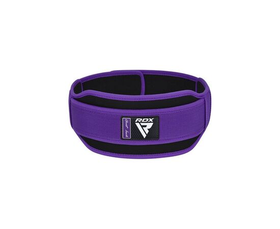Атлетический пояс RDX RX5 Double Belt неопреновий Purpel S (WBD-RX5PR-S), изображение 4 Атлетический пояс RDX RX5 Double Belt неопреновий Purpel S (WBD-RX5PR-S), изображение 4