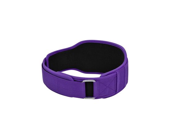 Атлетический пояс RDX RX5 Double Belt неопреновий Purpel XS (WBD-RX5PR-XS), изображение 4 Атлетический пояс RDX RX5 Double Belt неопреновий Purpel XS (WBD-RX5PR-XS), изображение 4