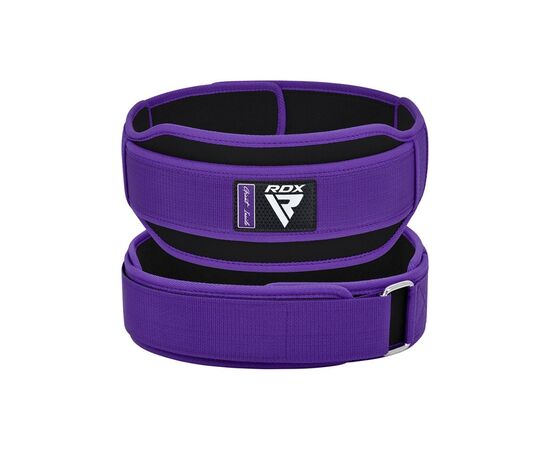 Атлетичний пояс RDX RX5 Double Belt неопреновий Purpel XS (WBD-RX5PR-XS)