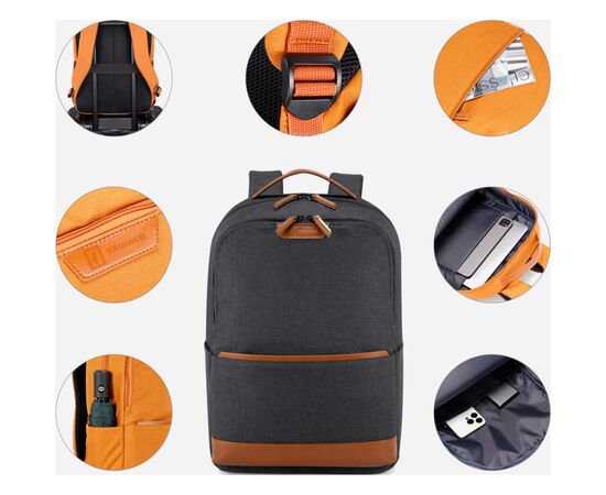 Рюкзак для ноутбука Tavialo 15.6" PORTA TD20 gray, 20L (222224005), изображение 2 Рюкзак для ноутбука Tavialo 15.6" PORTA TD20 gray, 20L (222224005), изображение 2