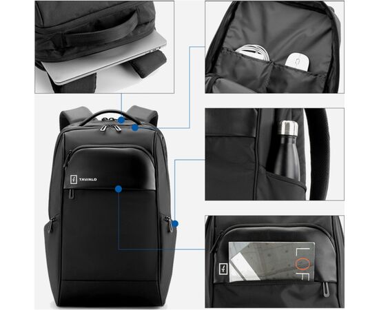 Рюкзак для ноутбука Tavialo 15.6" WARRIOR TD23 black, 23L (222224004), изображение 8 Рюкзак для ноутбука Tavialo 15.6" WARRIOR TD23 black, 23L (222224004), изображение 8