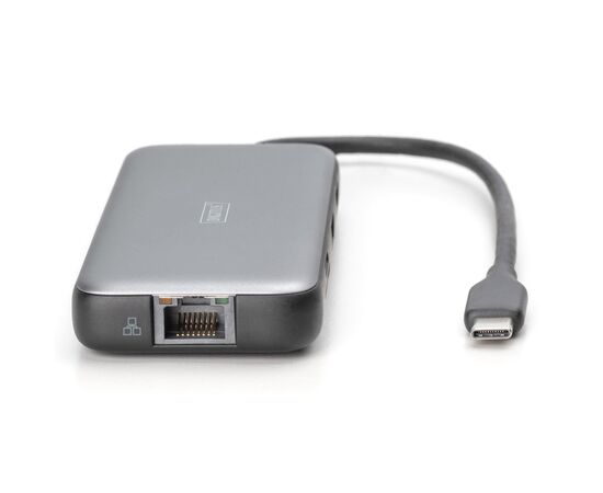 Порт-реплікатор Digitus USB-C > 2xHDMI/2xUSB-A/USB-C/SD/MicroSD/RJ54 (DA-70915), зображення 4 Порт-реплікатор Digitus USB-C > 2xHDMI/2xUSB-A/USB-C/SD/MicroSD/RJ54 (DA-70915), зображення 4