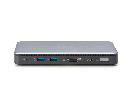 Порт-реплікатор Digitus USB-C > 2xHDMI/DP/2xUSB-A/USB-C/SD/MicroSD/RJ54/DC/Audio (DA-70917), зображення 3 Порт-реплікатор Digitus USB-C > 2xHDMI/DP/2xUSB-A/USB-C/SD/MicroSD/RJ54/DC/Audio (DA-70917), зображення 3