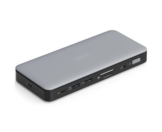 Порт-реплікатор Digitus USB-C > 2xHDMI/DP/2xUSB-A/USB-C/SD/MicroSD/RJ54/DC/Audio (DA-70917)