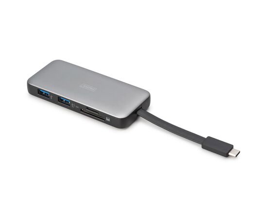 Порт-реплікатор Digitus USB-C > HDMI/2xUSB-A/USB-C/SD/MicroSD/RJ54 (DA-70914), зображення 3 Порт-реплікатор Digitus USB-C > HDMI/2xUSB-A/USB-C/SD/MicroSD/RJ54 (DA-70914), зображення 3